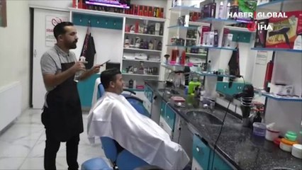 Keman ve viyola eşliğinde 'sanatsal' tıraş