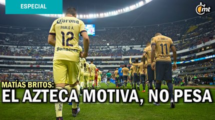 ‘El Azteca motiva, no pesa’; Britos recuerda última victoria de Pumas en casa del América