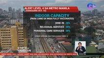 Alert level 4 sa Metro Manila, extended hanggang Oct. 15 | SONA