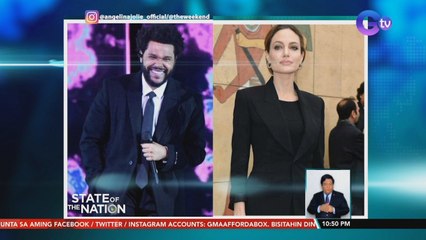 Angelina Jolie at singer na si The Weeknd, dalawang beses nang nakitang magkasamang nag-dinner | SONA