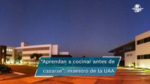 Deben aprender a cocinar antes de casarse para evitar ser apuñaladas, dice profesor a alumnas