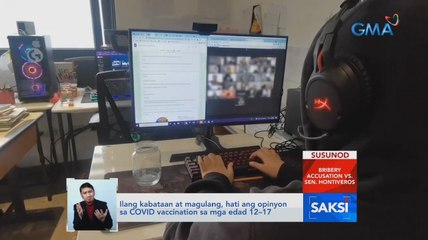 Pilot rollout ng COVID vaccination sa mga edad 12–17, sisimulan sa Oct. 15 | Saksi