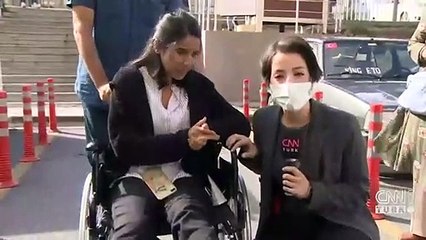 Duruşmaya tekerlekli sandalyeyle geldi