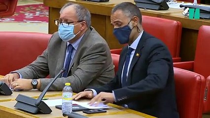 Un diputado de Vox dice que va a ser el "azote" de Iceta y la respuesta del presidente de la comisión genera risas en la sala