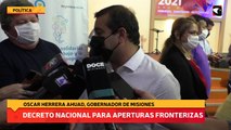 Decreto nacional para aperturas fronterizas