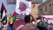 تظاهرة في البحرين احتجاجا على زيارة وزير الخارجية الإسرائيلي يائير لبيد إلى المنامة