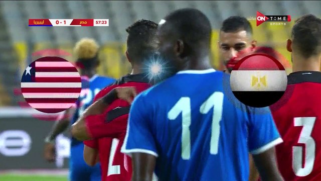 محمد شريف يتقدم بالهدف الأول لمنتخب مصر فى شباك ليبيريا.. فيديو