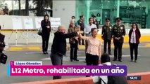 López Obrador respalda a Sheinbaum para reapertura de la Línea 12