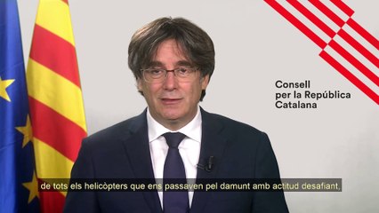 Puigdemont: "Hem demostrat que hi ha camí i formes de victòria a les nostres mans"