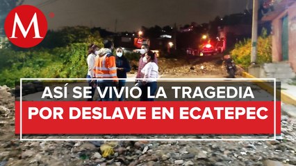 Desalojan a tres familias por deslave en Ecatepec_ municipio les pagará la renta