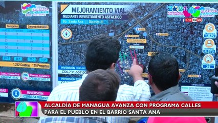 Alcaldía de Managua avanza con el programa calles para el pueblo en el barrio Santa Ana