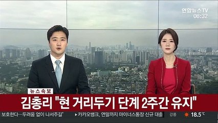 [속보] 김총리 "현 거리두기 단계 2주간 유지"