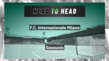 Sassuolo - F.C. Internazionale Milano - BTTS