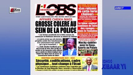 Revue de presse de ce 04 Octobre 2021 avec Mamadou Mouhamed Ndiaye