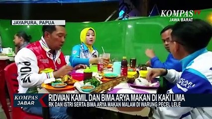 Ridwan Kamil Dan Bima Arya Makan di Kaki Lima