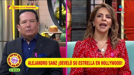 Alejandro Sanz develó su estrella en el Paseo de la Fama de Hollywood