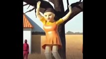 Squid Game robot Girl dancing Red Light, Green Light went viral on TikTok
