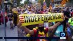 Catalan protesters mark independence referendum anniv.