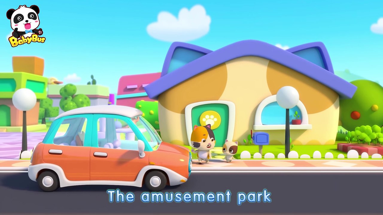 Baby Kitten Unties Seat Belt Play Safe Song Nursery Rhymes Baby