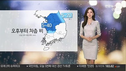 [날씨] 오후부터 중부 요란한 비…일부 우박 가능성