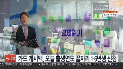 카드 캐시백, 오늘 출생연도 끝자리 1·6년생 신청