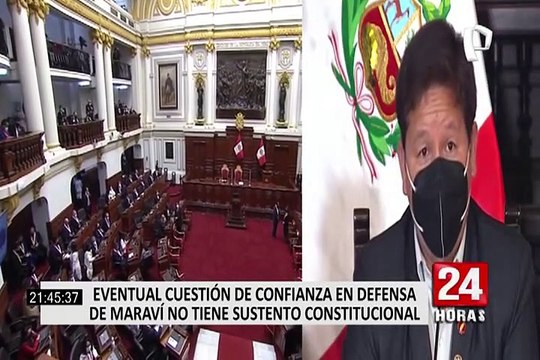 Cuestión de confianza en defensa de Maraví no tiene sustento constitucional, según Óscar Urviola