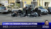 Marseille: la grève des éboueurs s'étend aux villes voisines, d'Aix-en-Provence à Aubagne