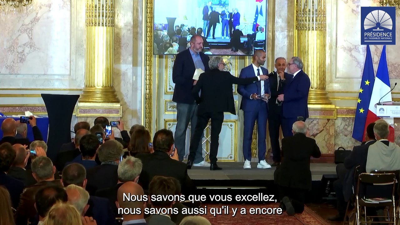 8èmes cérémonie des Trophées Sport & Management - Remise du prix du dirigeant sportif à Tony Parker - Jeudi 30 septembre 2021