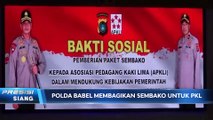 Kapolda Bangka Belitung Salurkan Bansos ke PKL