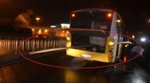 Halk otobüsünün motoruna bariyer saplandı: 1’i ağır 4 yaralı