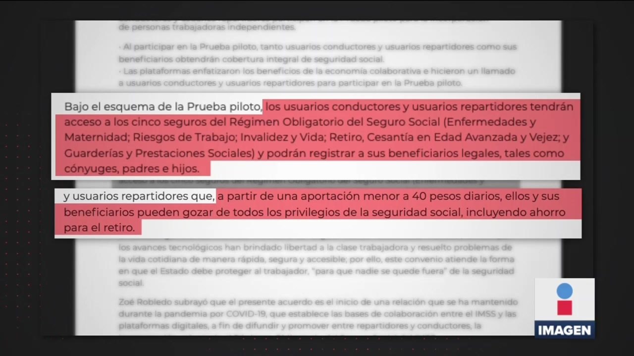 IMSS firma convenio con plataformas tecnológicas