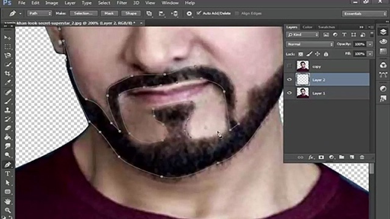 How To Convert Face Into Cartoon Vector In Adobe Photoshop In Urdu Hindi