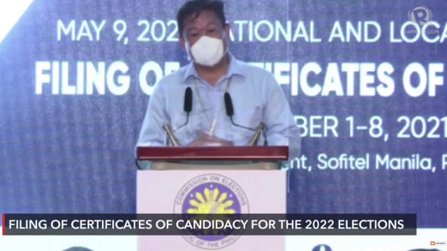 Engineer Bertito Del Mundo files COC for senator