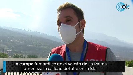 Un campo fumarólico en el volcán de La Palma amenaza la calidad del aire en la isla