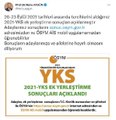 YKS ek yerleştirme sonuçları açıklandı