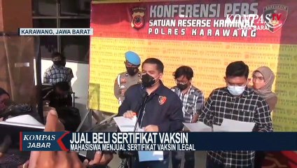 Tải video: Mahasiswa di Karawang Jual Beli Sertifikat Vaksin Ilegal