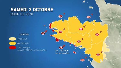 Coup de vent en Bretagne ce samedi