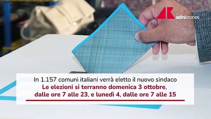Amministrative 2021, coinvolti 1.157 comuni