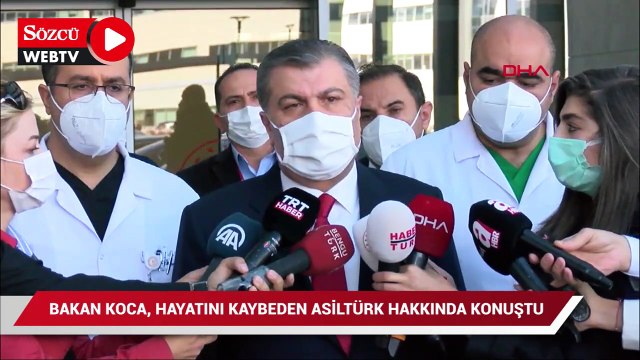 Fahrettin Koca, Oğuzhan Asiltürk'ün vefatı hakkında konuştu
