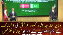 Joint news conference of Shah Mehmood Qureshi and Danish Foreign Minister
