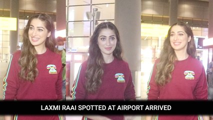 Laxmi Raai Spotted At Airport Arrived