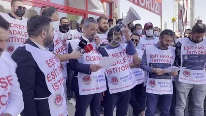 Metro ve tramvay çalışanları grev kararı astı