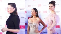 Malaika Arora Kriti Sanon kanika At Red Carpet of LIVA Miss Diva 2021 Grand Finale gen
