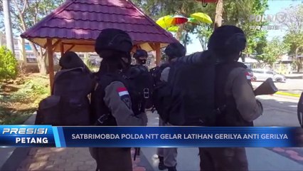 Personel Satbrimobda Polda NTT Latihan Anti Gerilya