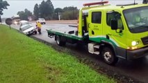 Saída de pista é registrada na BR-277, mobilizando Ecocataratas e PRF