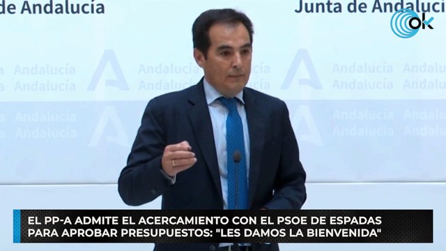 El PP-A admite el acercamiento con el PSOE de Espadas para aprobar Presupuestos: Les damos la bienvenida