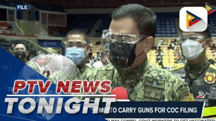 PNP suspends permit to carry guns for COC filing