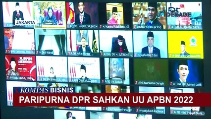 Paripurna DPR Sahkan UU APBN 2022