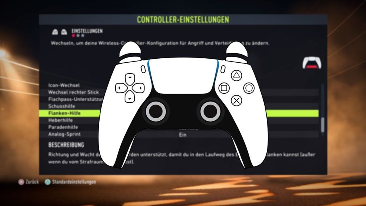 FIFA 22: Hilfe-Einstellungen für den Controller