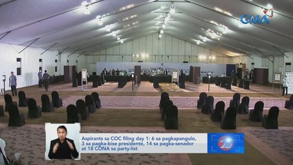 Ilang tagasuporta, nagmartsa sa day 1 ng COC filing kahit limitado lang ang pinapayagan | Saksi